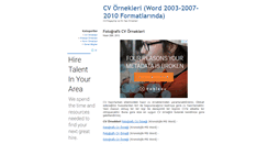 Desktop Screenshot of cvornekleri.com