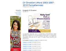 Tablet Screenshot of cvornekleri.com